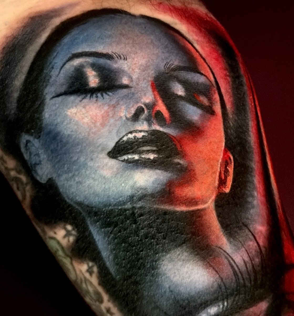 Tattoo by @hollimarieart — realism, dark_realism
