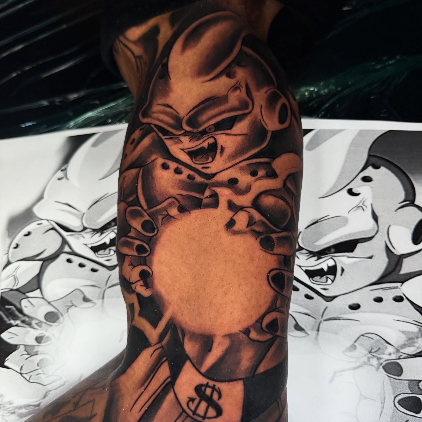 Tattoo by @idrinkink_ — dotwork