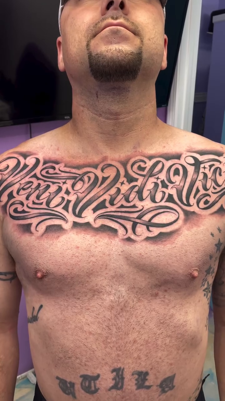 Tattoo by @bohemianblake — lettering_script