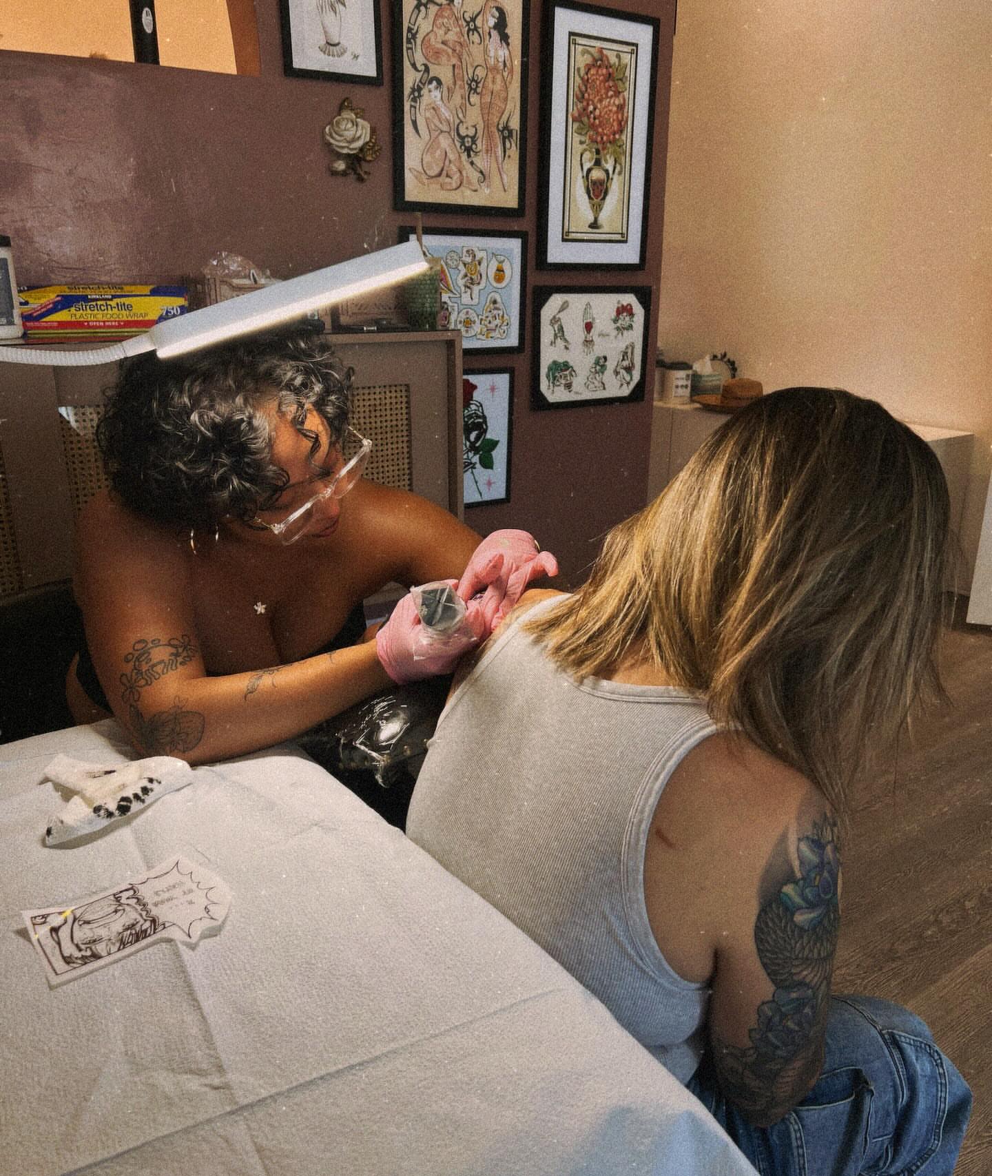Shoulder tattoo American traditional tattoo on the shoulder by MISO ⟡ Bay Area Tattoo Artist