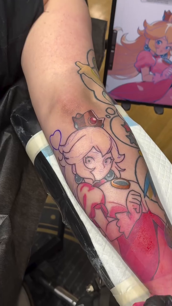 Tattoo by @powsonero — anime