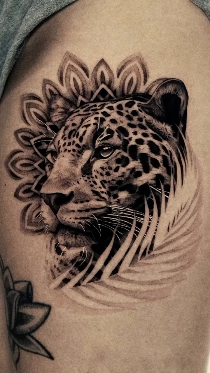 Tattoo by @turner_tattoos — realism, black_and_grey