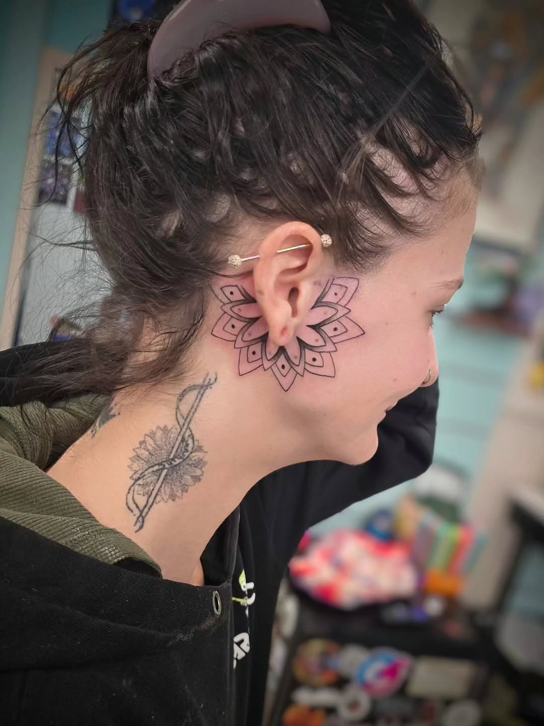 Tattoo by @frozenink_tattoo — geometric