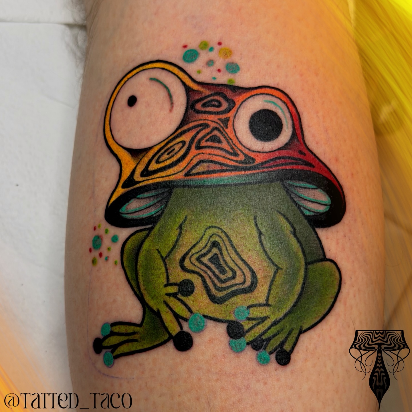 Tattoo by @tatted_taco โ dotwork, geometric