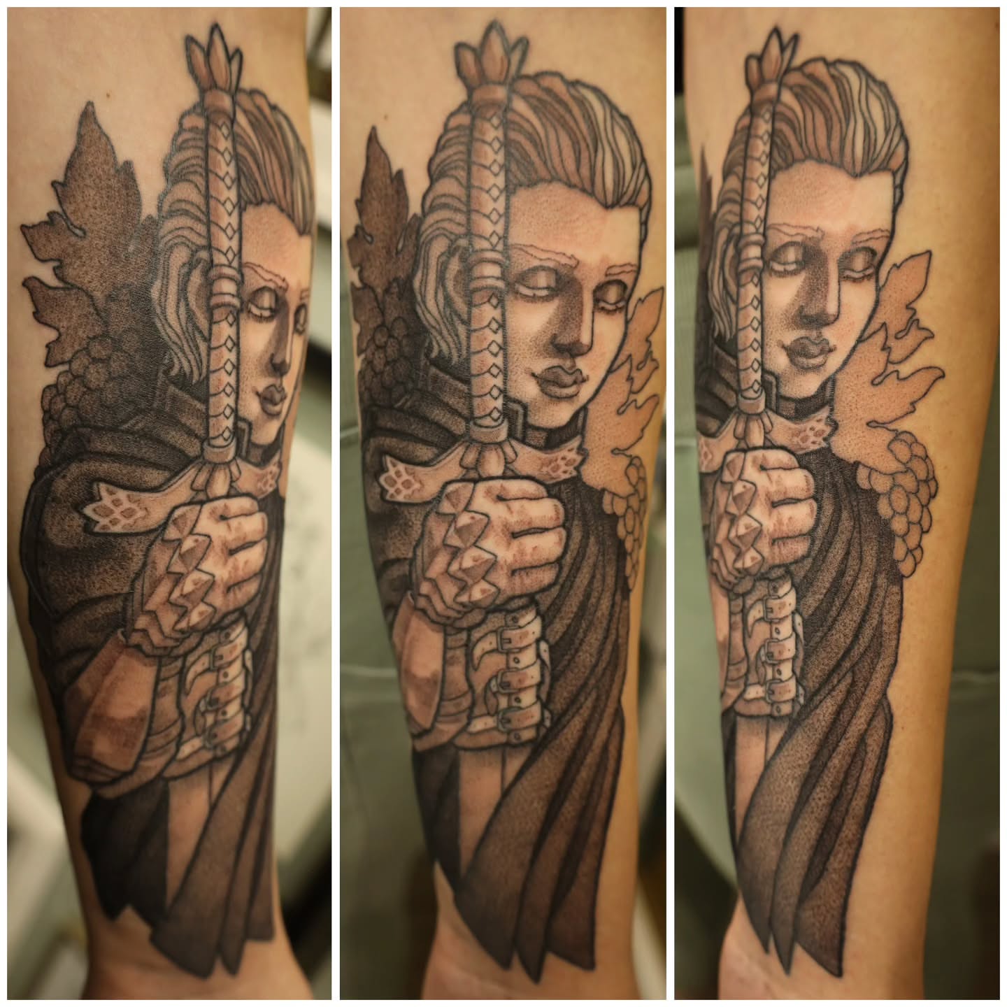 Tattoo by @catsclawtattoo — dotwork, realism