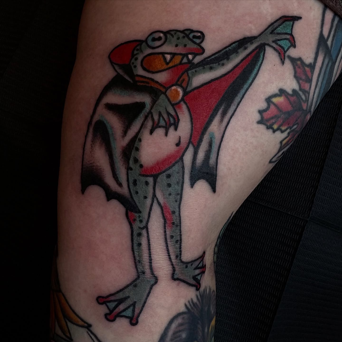 Frog dotwork tattoo on the forearm by 𓂃˚‧ 𓆸𝔏𝔦𝔫𝔷 ℭ𝔥𝔞𝔡𝔴𝔦𝔠𝔨 ੈ𑁍