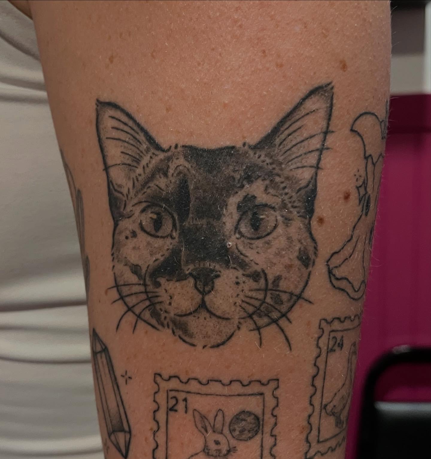 Tattoo by @stabbybrooks — realism, dotwork