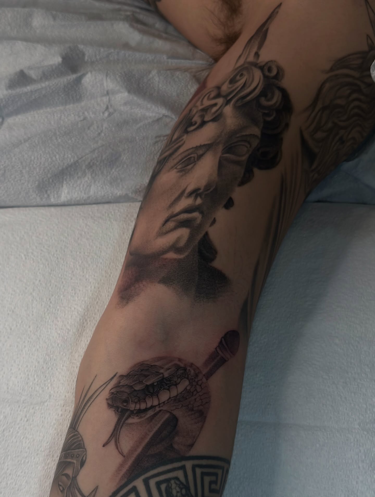 Tattoo by @joe.cruz_tattoos — black_and_grey, realism