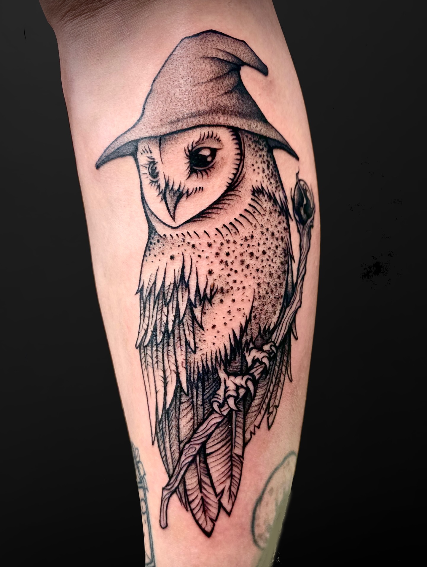 Tattoo by @deathcandy_art — dotwork, realism