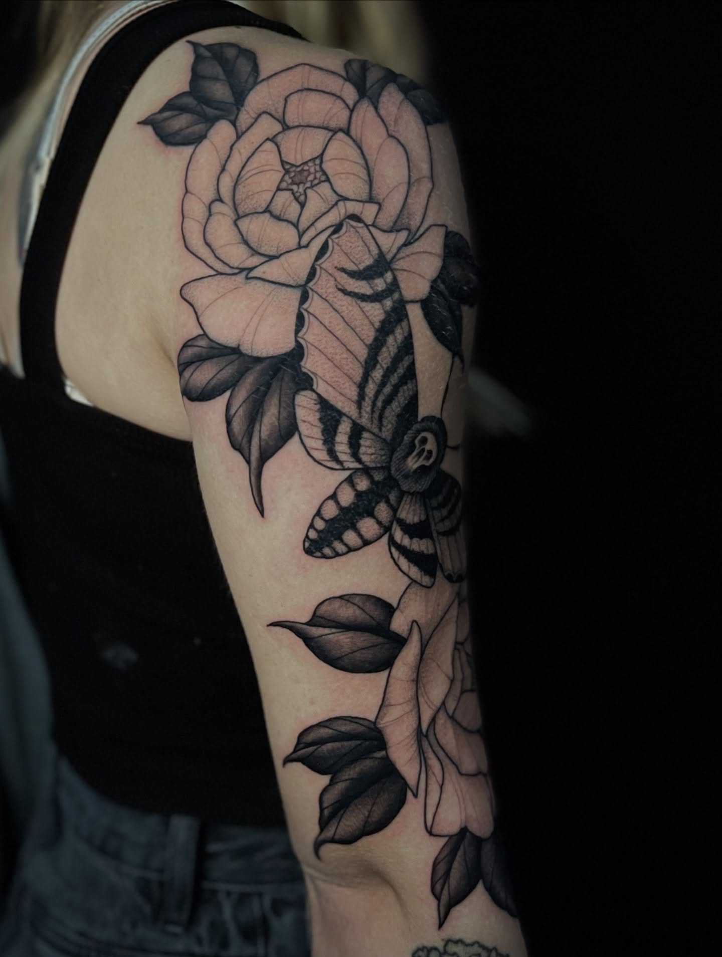 Tattoo by @etzeltattoo — black_and_grey