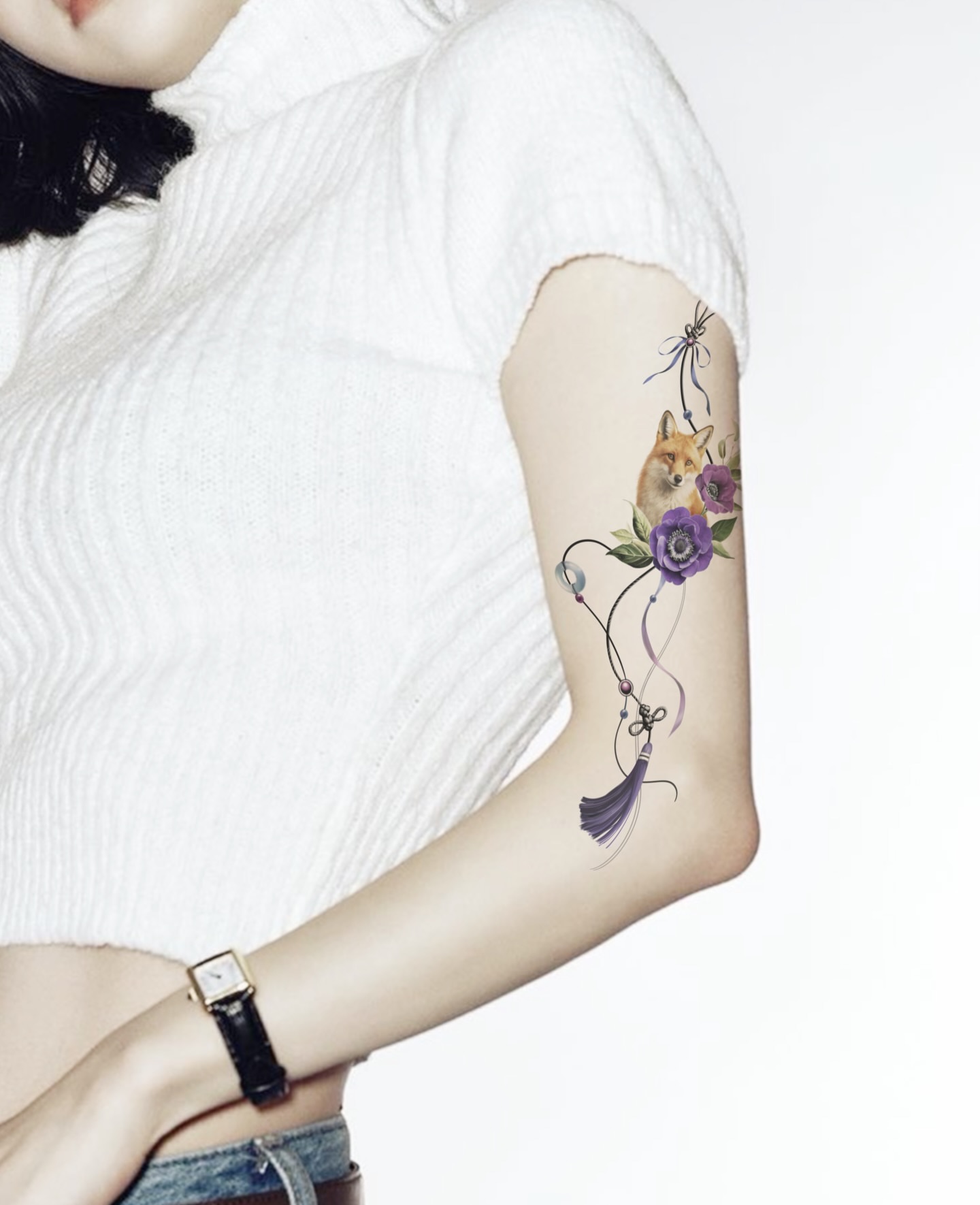 Tattoo by @miiu_tattoo — watercolor, realism