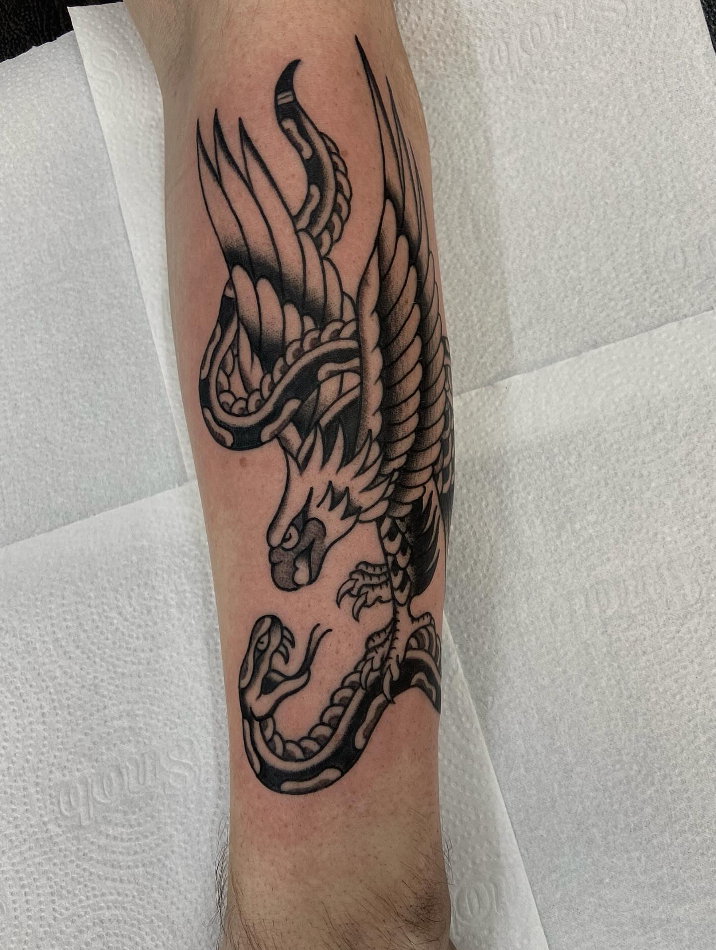 Tattoo by @naganumatattoo — black_and_grey