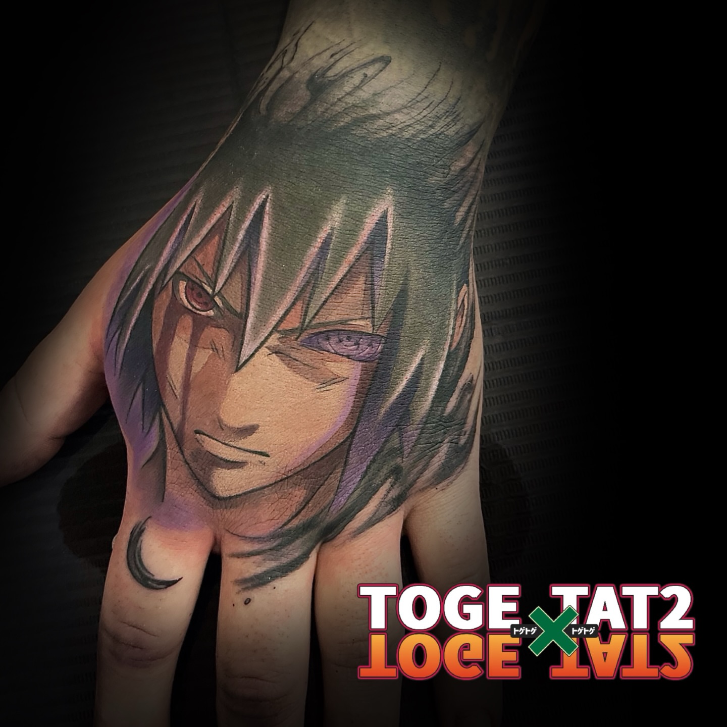 Anime character anime tattoo on the hand by Airi