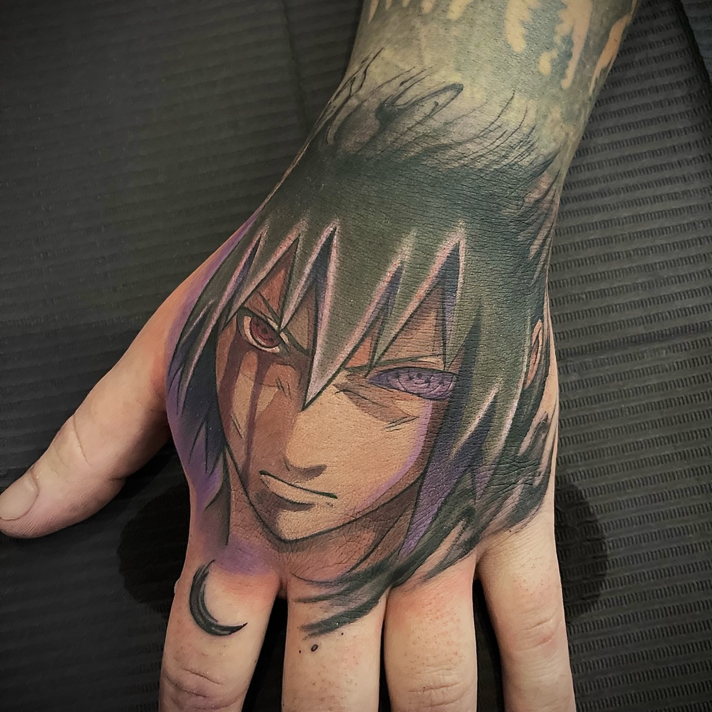 Tattoo by @horitoge_spiky — anime