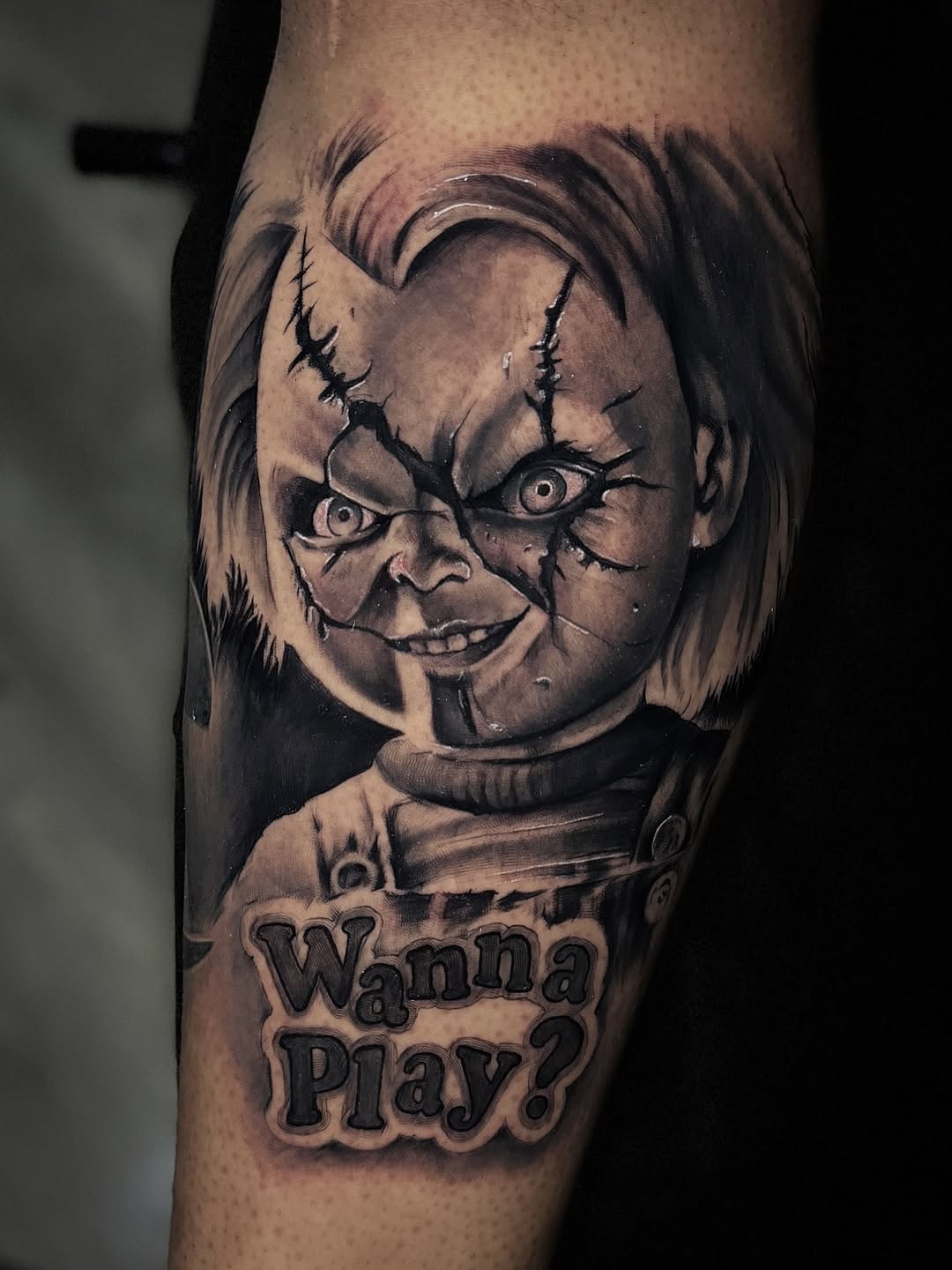 Tattoo by @tatt2ant — realism, black_and_grey