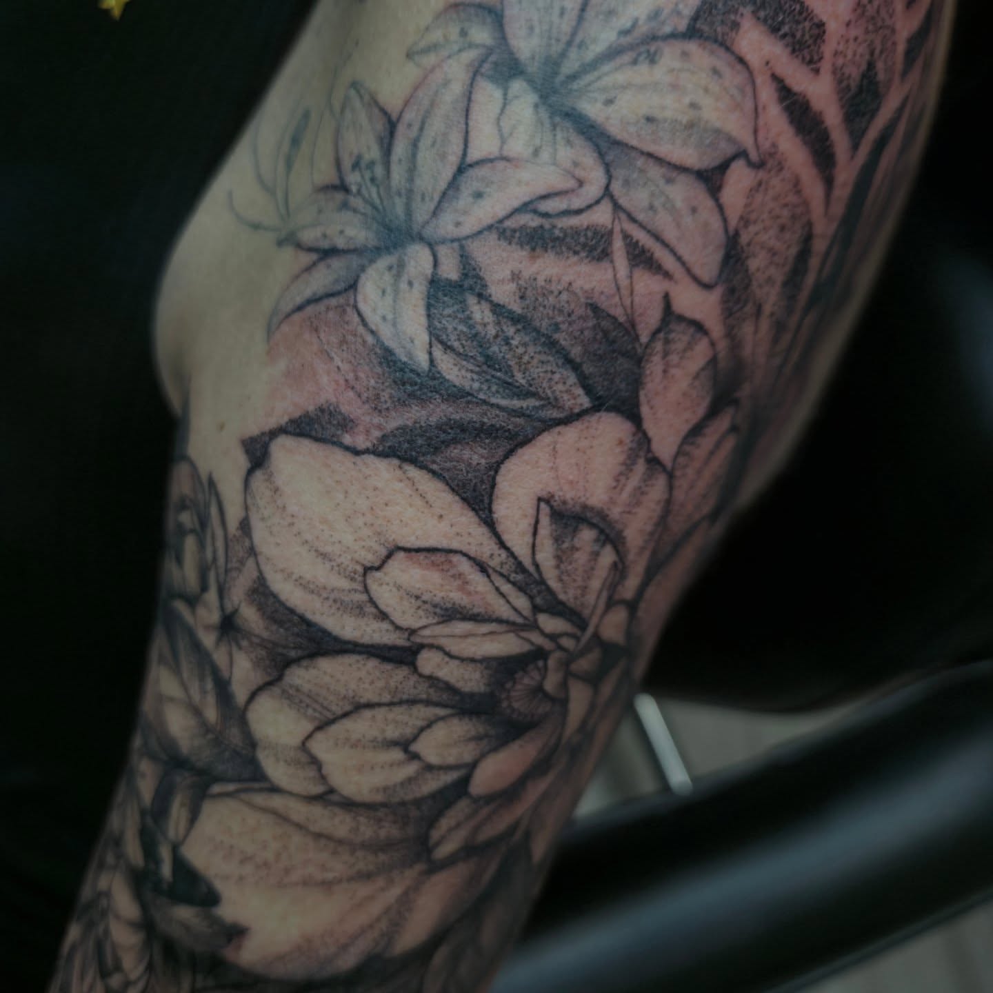 Tattoo by @angiestoki — dotwork, realism