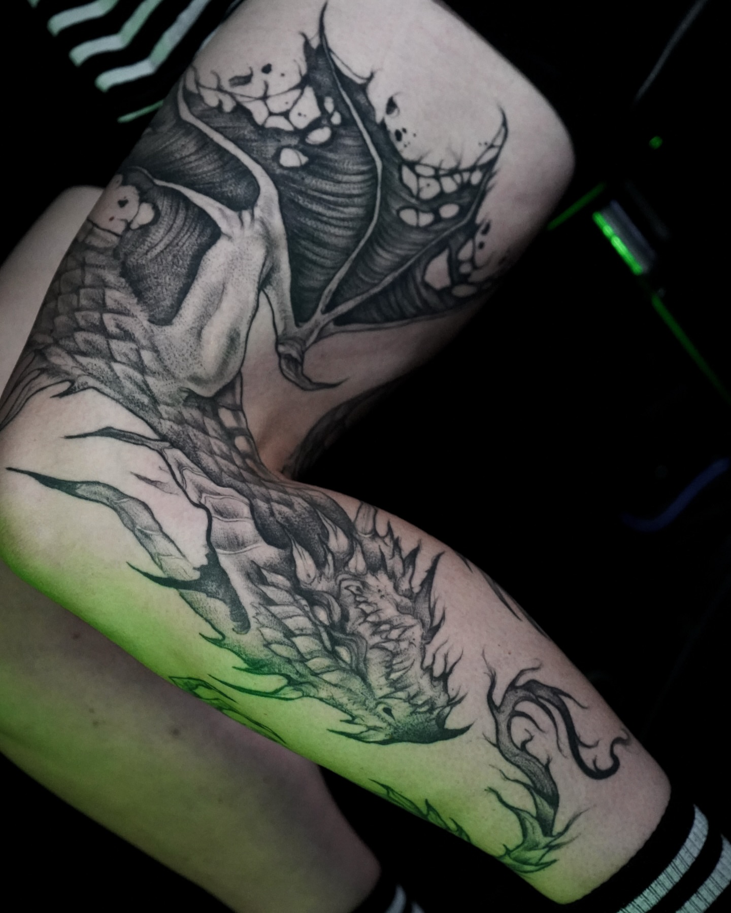 Tattoo by @evi_berry_falcon โ black_and_grey, realism