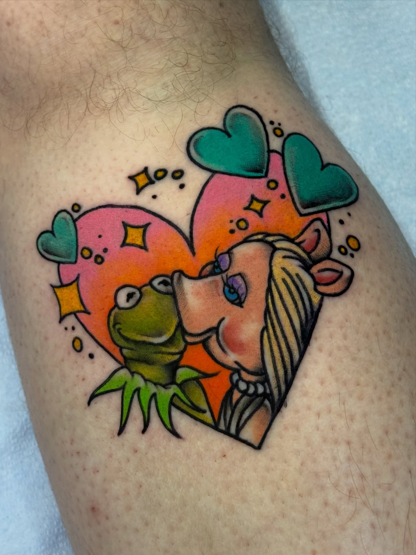 Tattoo by @ghostbunnytattoos — american_traditional, dotwork