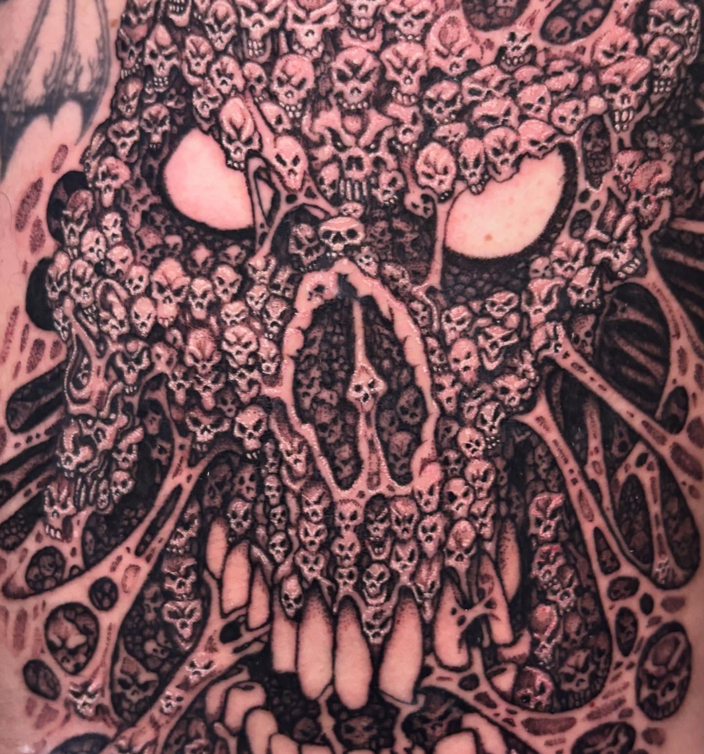 Tattoo by @fried_world — black_and_grey