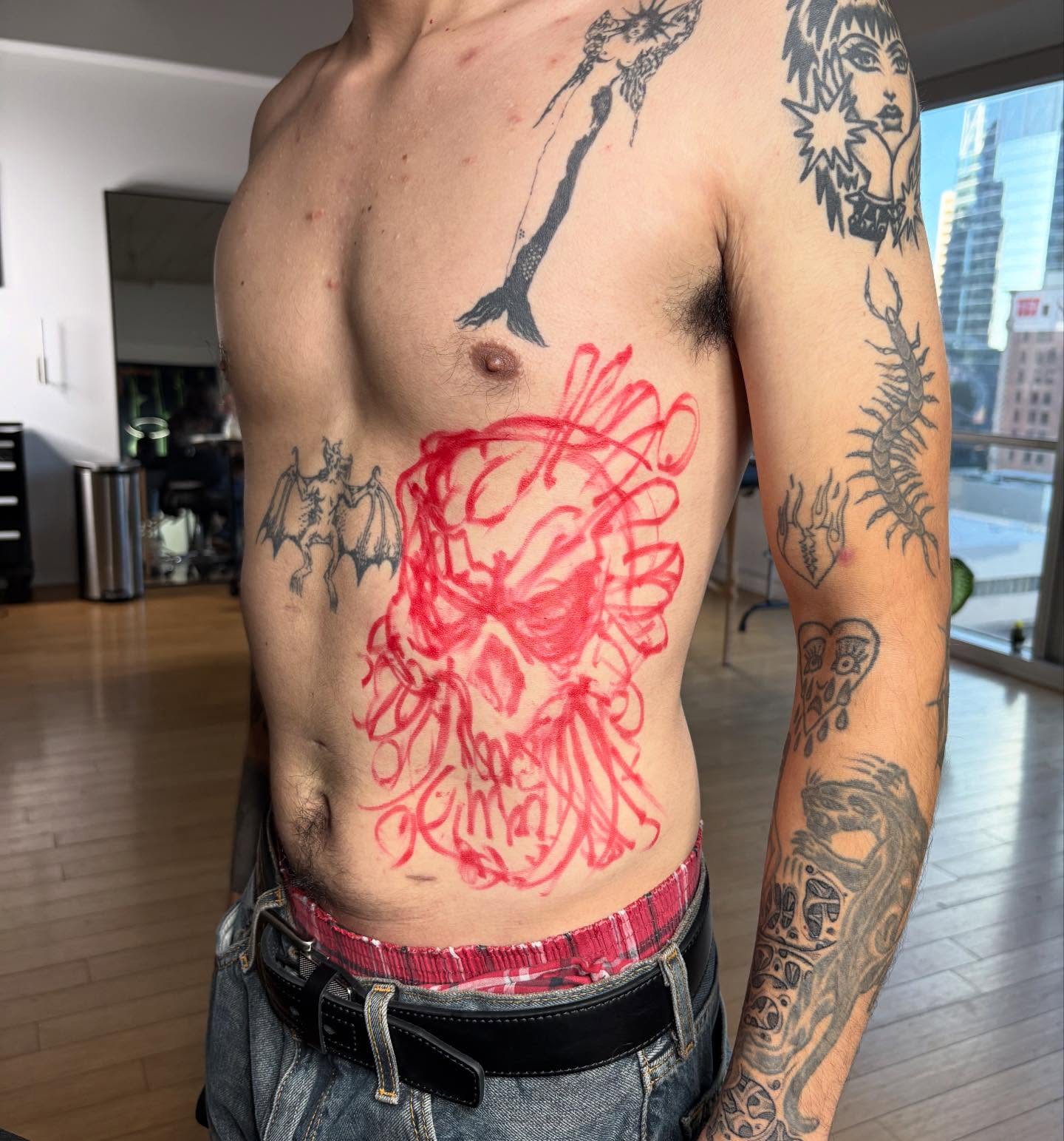 Tattoo by @fried_world — dotwork