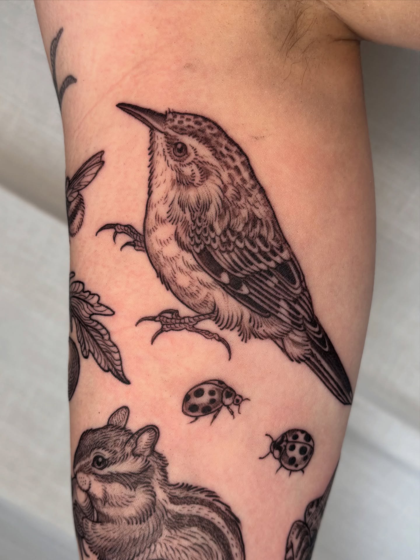 Tattoo by @maggiechotattoo — black_and_grey, realism