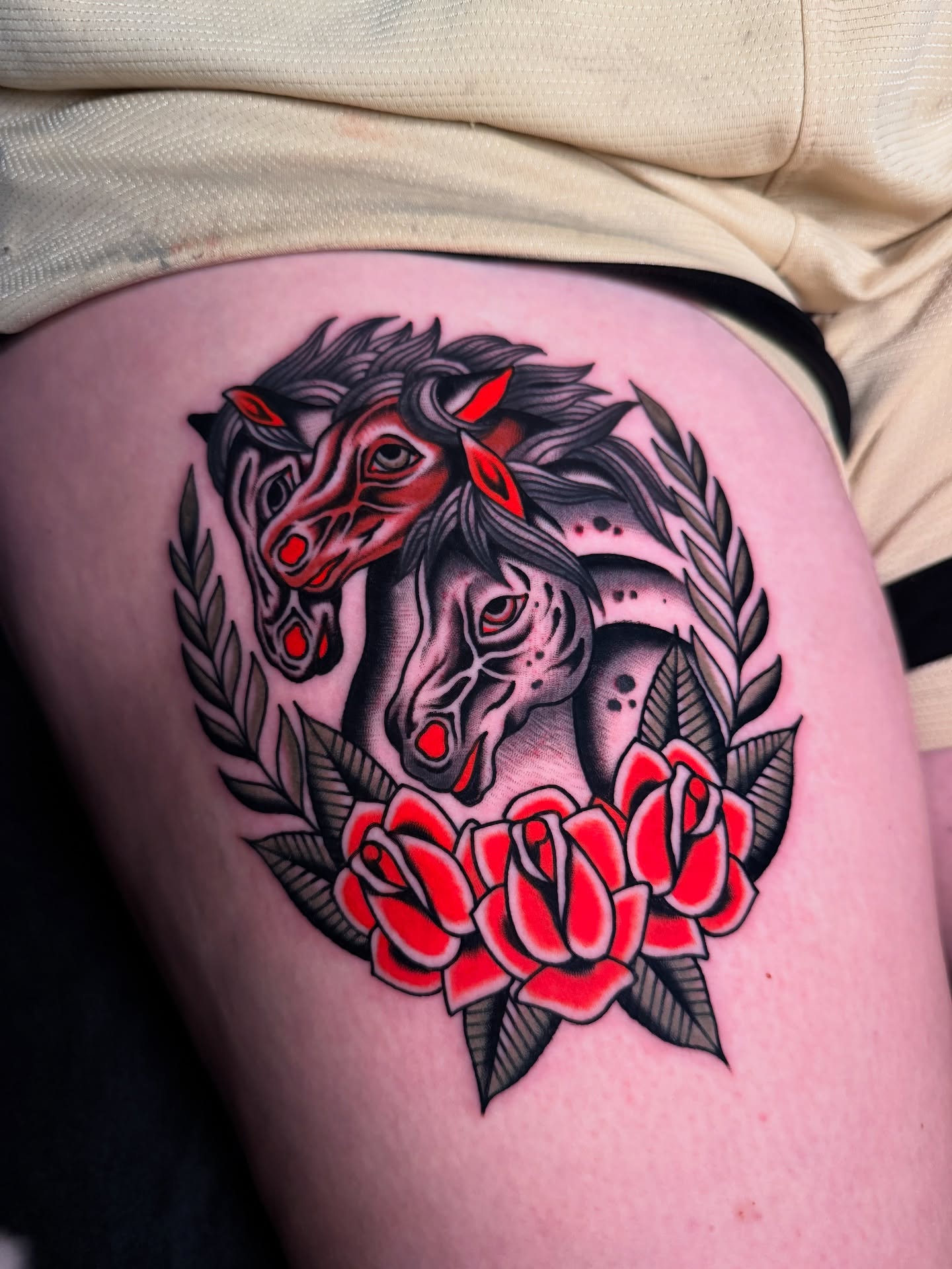 Tattoo by @dirtbagxchaz — american_traditional, dark_realism
