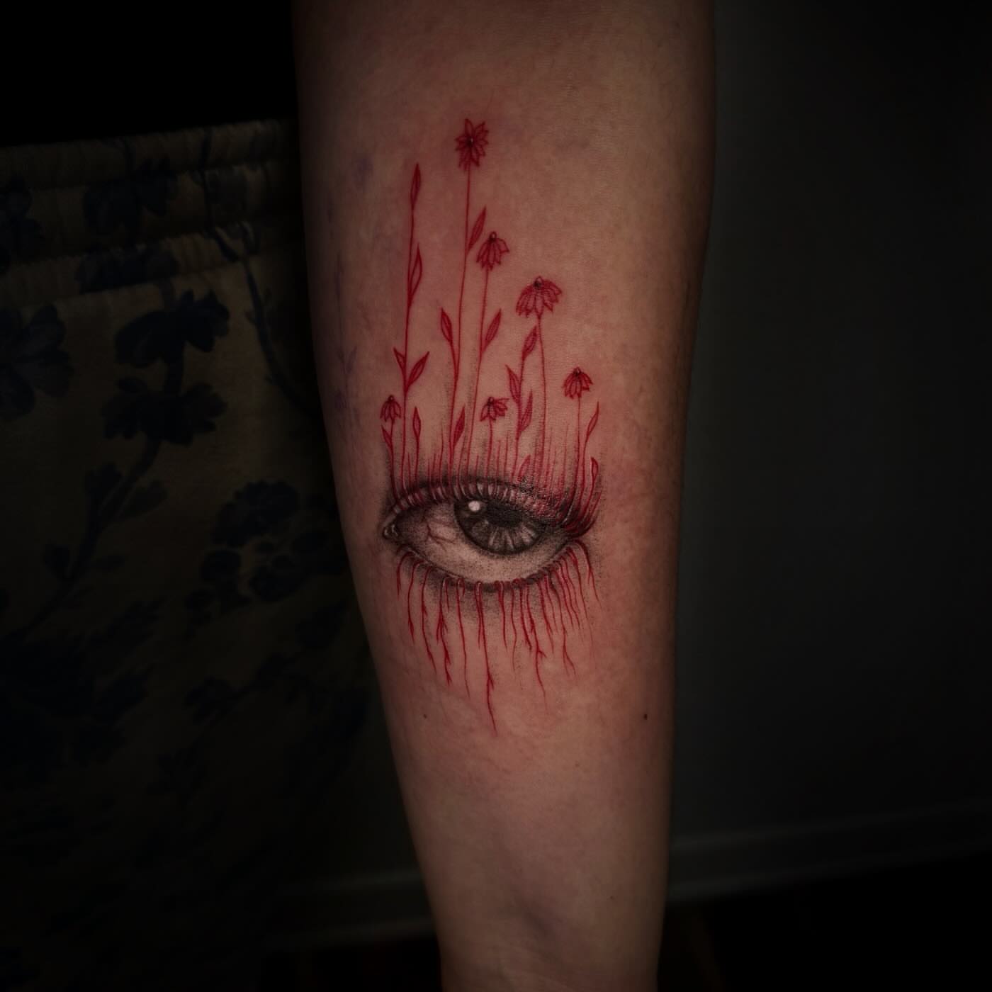 Tattoo by @my_dear__attention — realism, dotwork