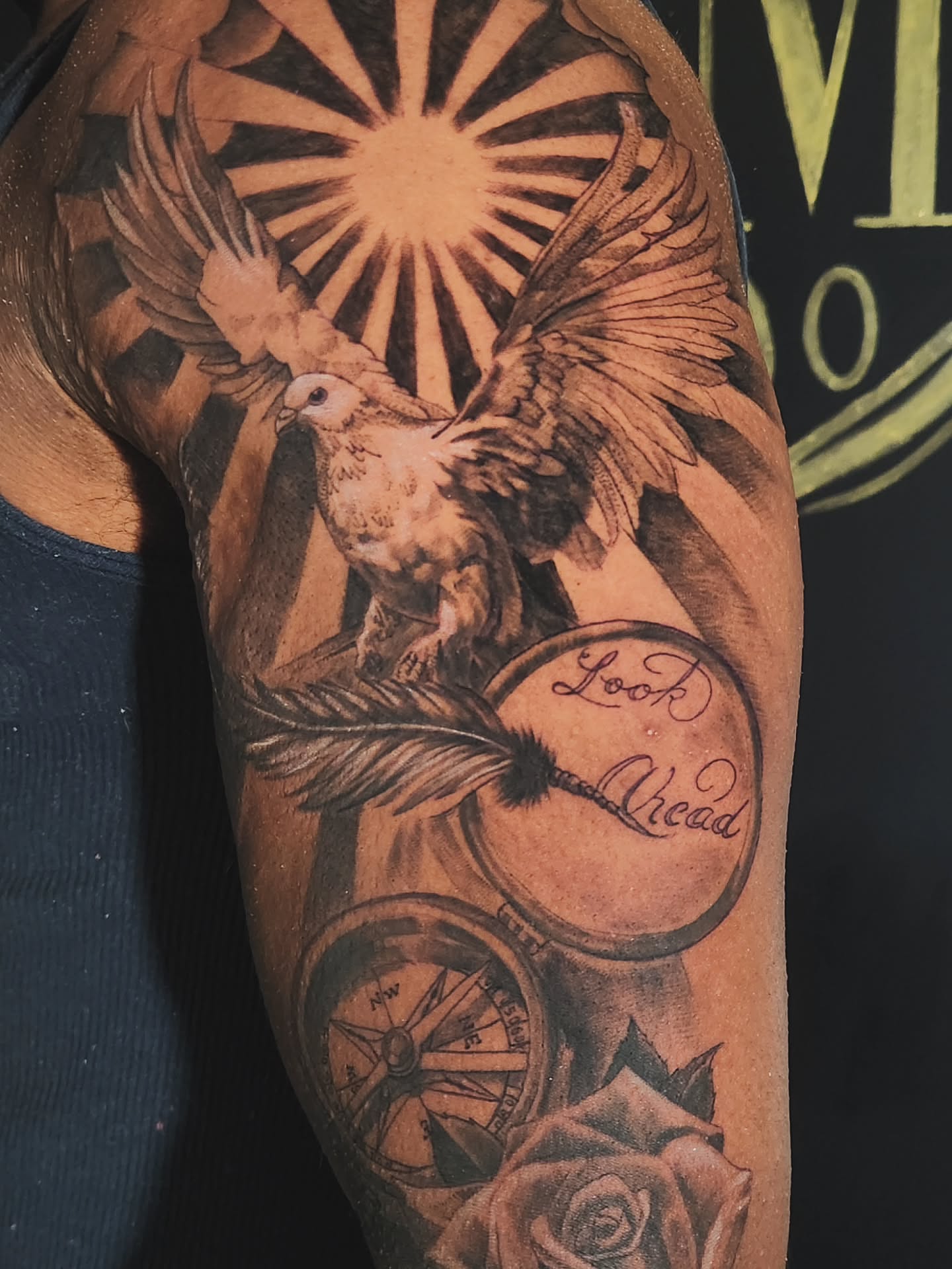 Tattoo by @krystersanchez — black_and_grey, realism