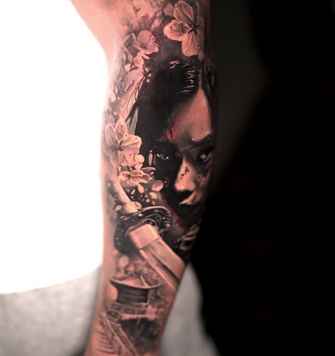 Tattoo by @umzii__tattoo β realism, black_and_grey