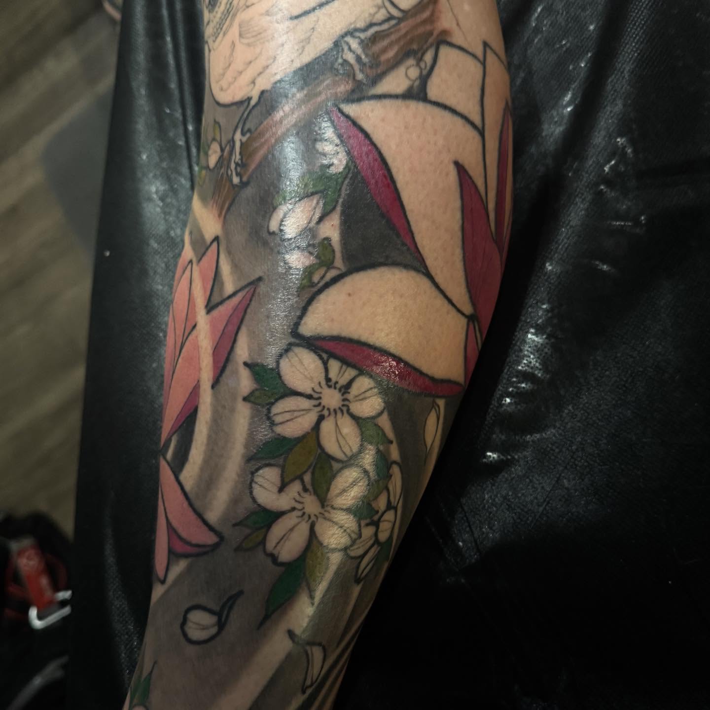 Tattoo by @ryaneugene1 — american_traditional, geometric
