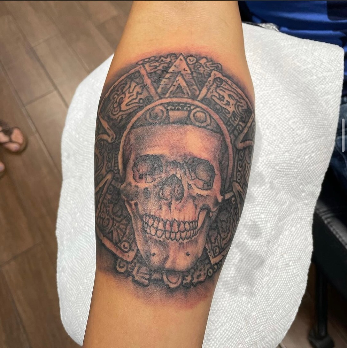 Tattoo by @astroweworld — black_and_grey, realism