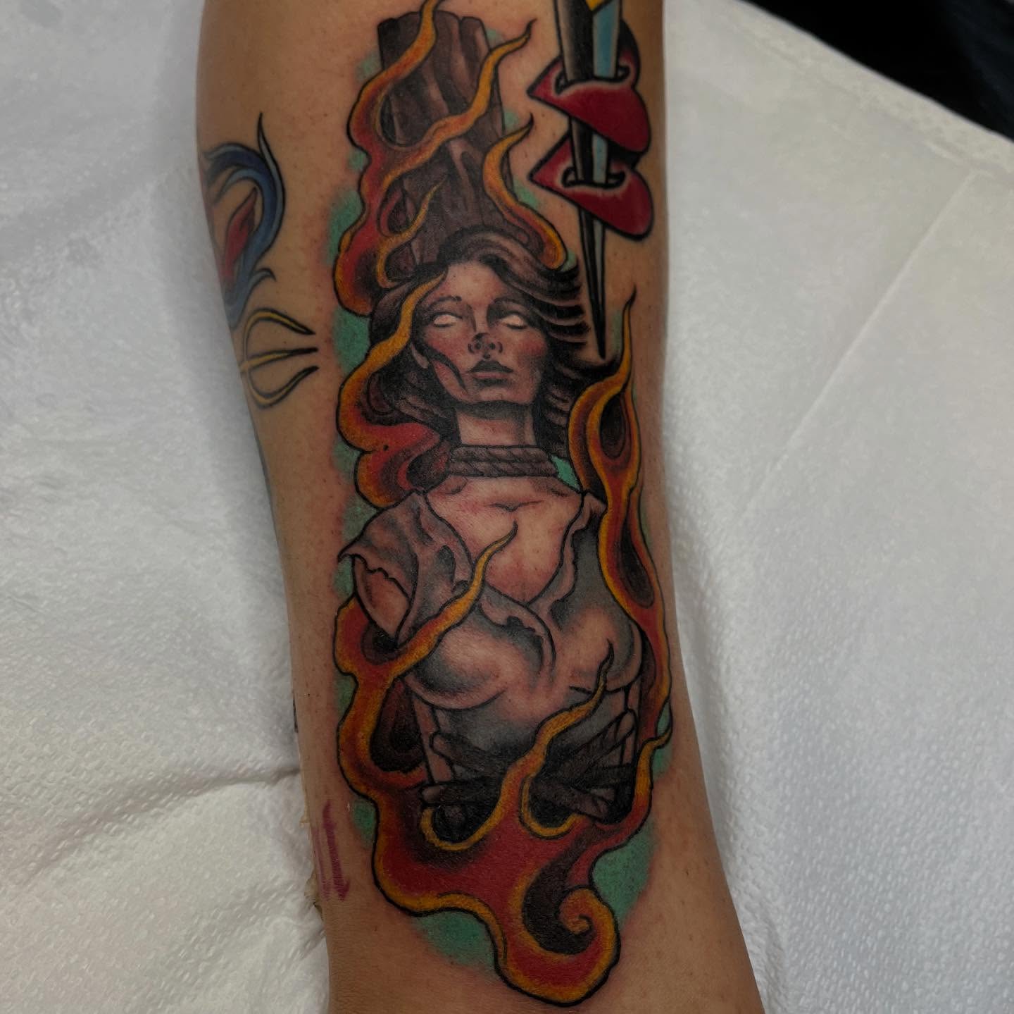 Tattoo by @adamhabecker — neo_traditional, surrealism