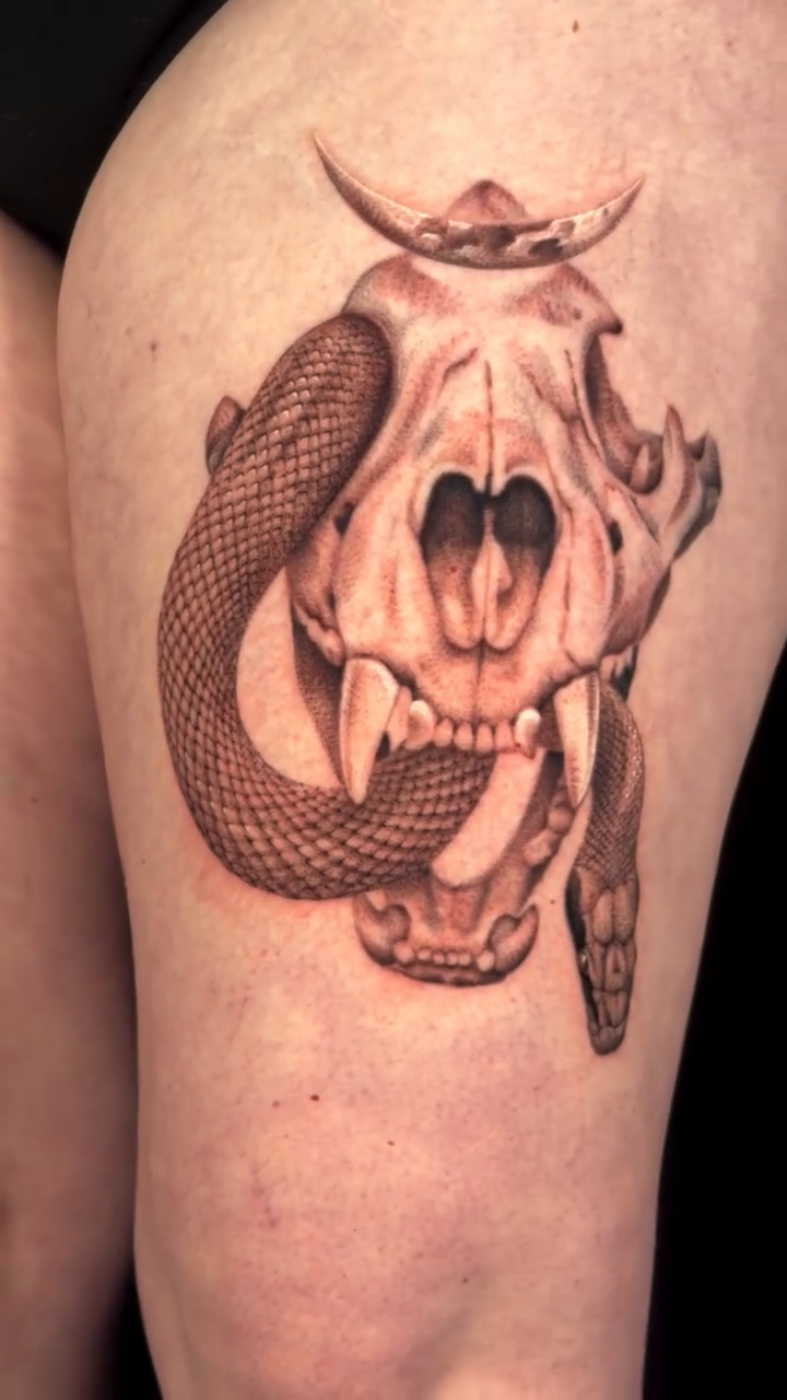 Tattoo by @fineartunbound โ realism, dark_realism