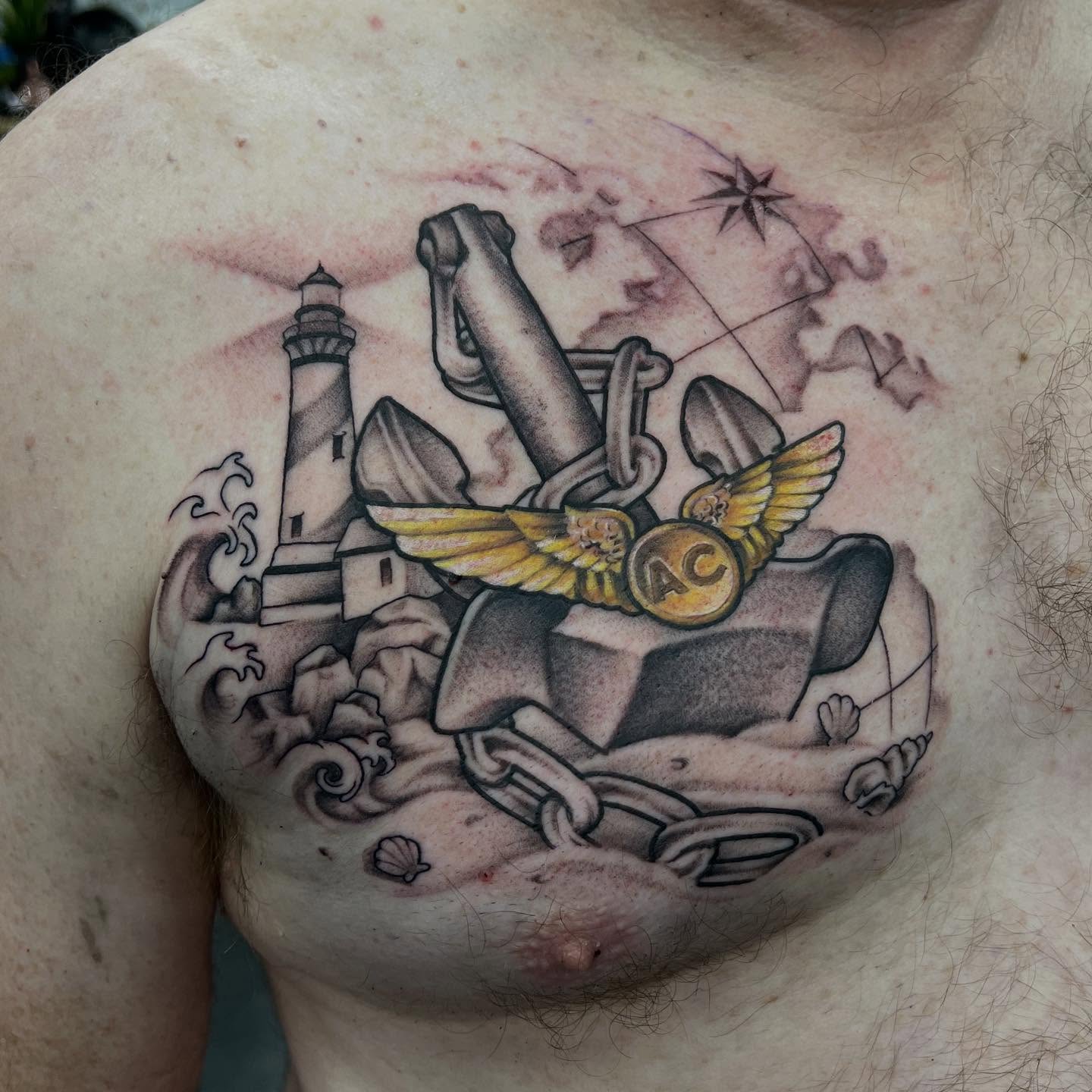 Tattoo by @lyndsink — black_and_grey, realism