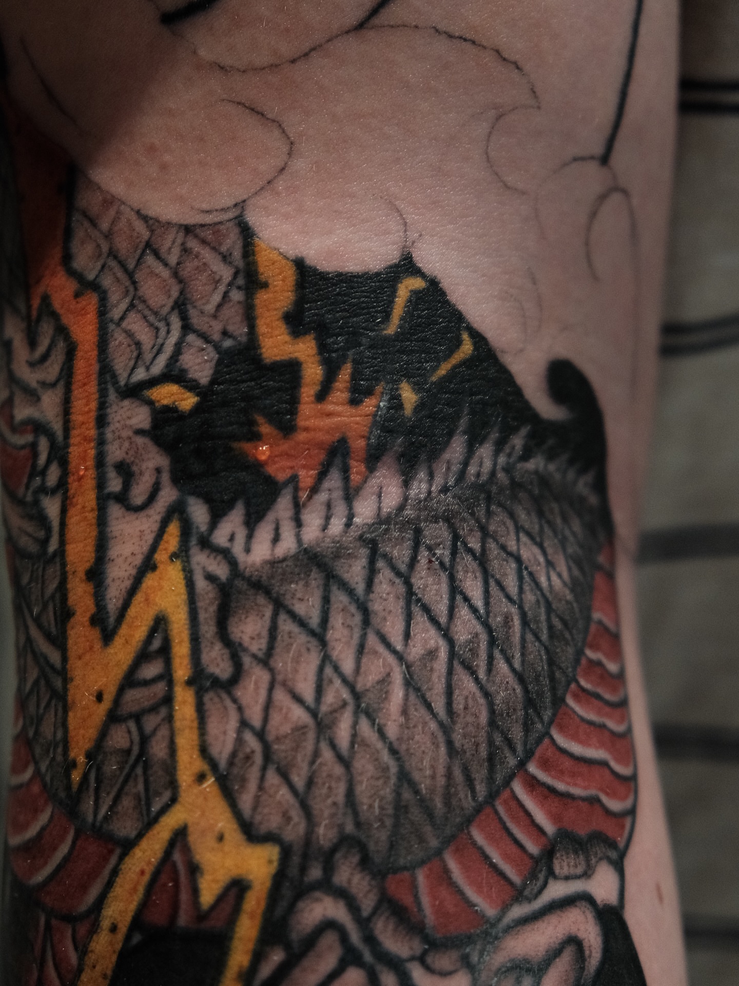 Tattoo by @gat_ink — american_traditional, black_and_grey