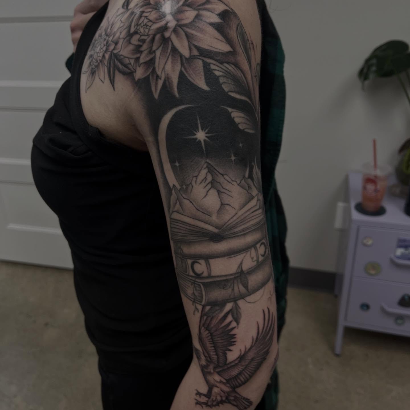 Tattoo by @tattoosbyebonyjane — black_and_grey, realism