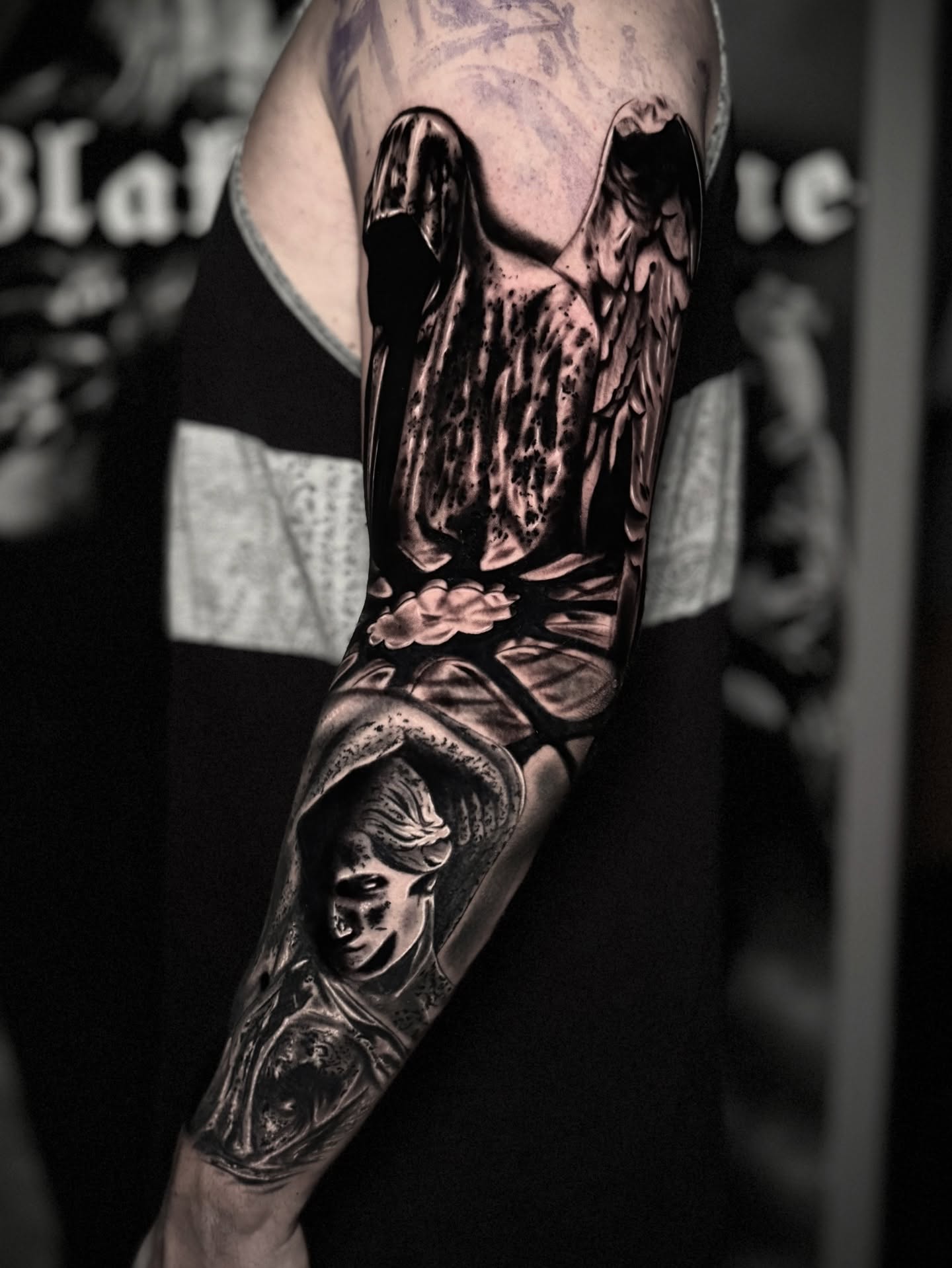 Tattoo by @blakeferonetattoo β black_and_grey, realism