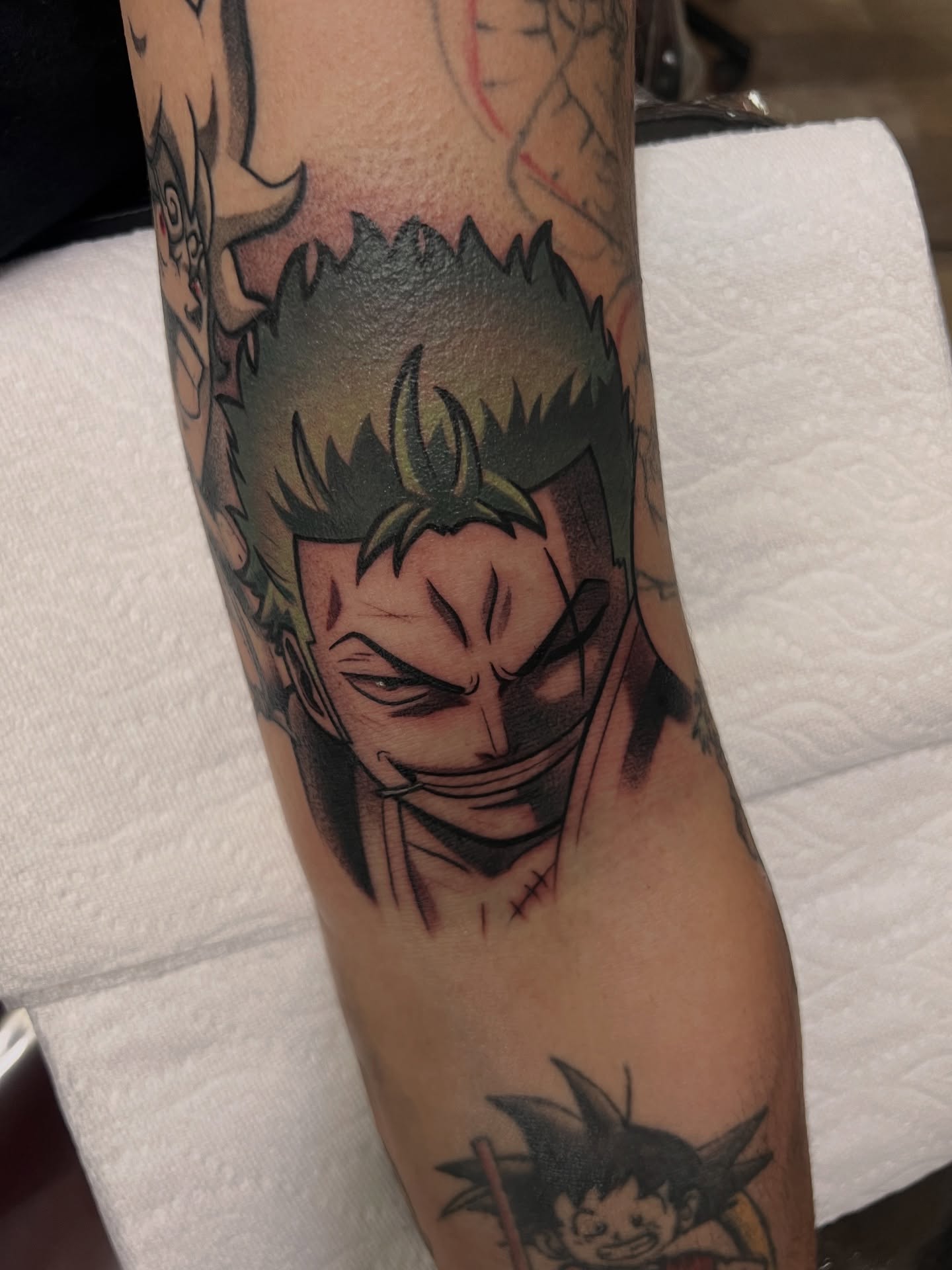 Tattoo by @_jaketattoos — anime