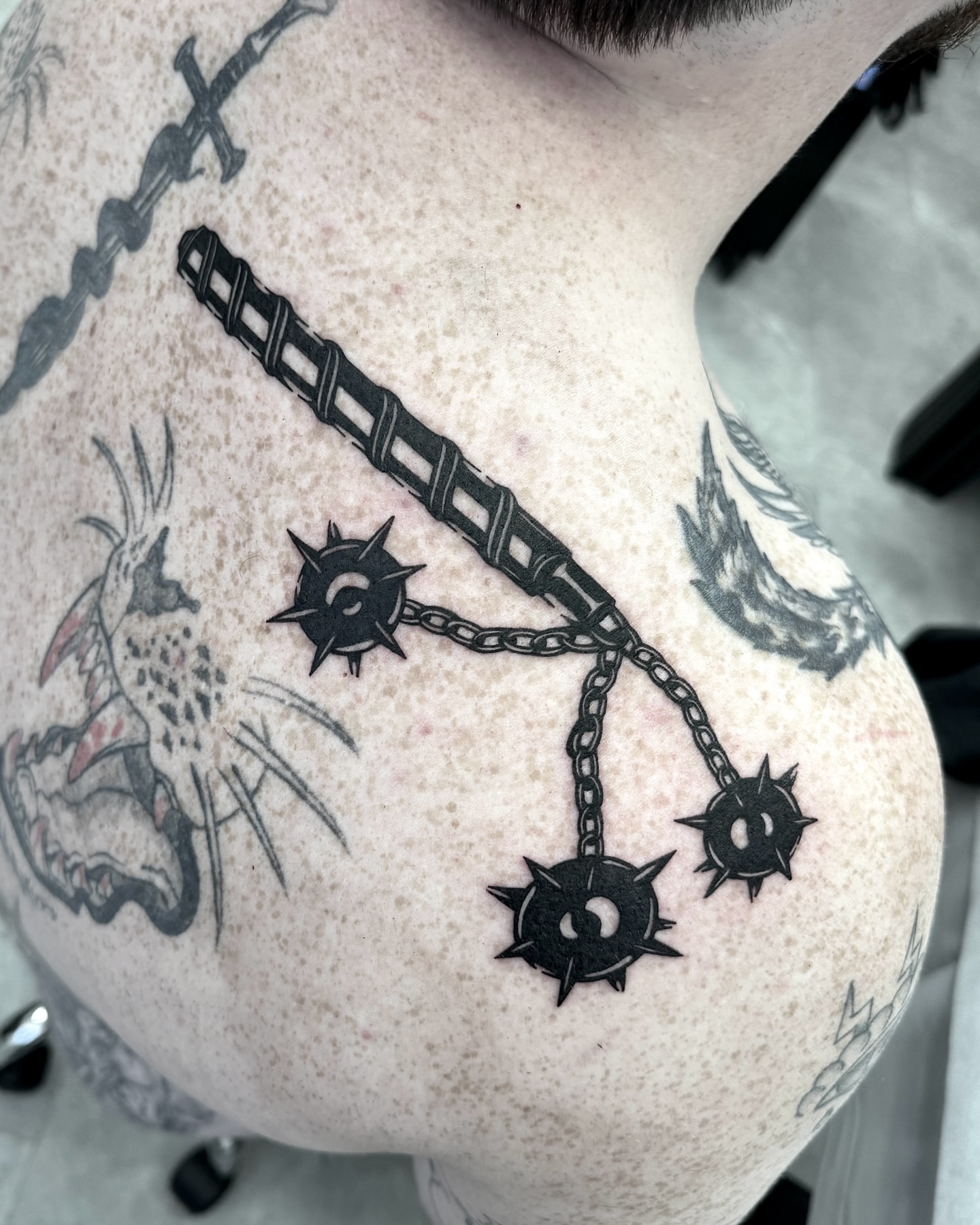 Tattoo by @roniblack_tt — black_and_grey