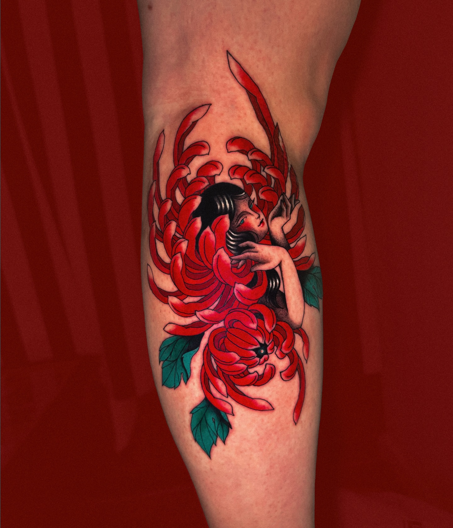 Tattoo by @dayninestattoo — american_traditional, japanese_irezumi