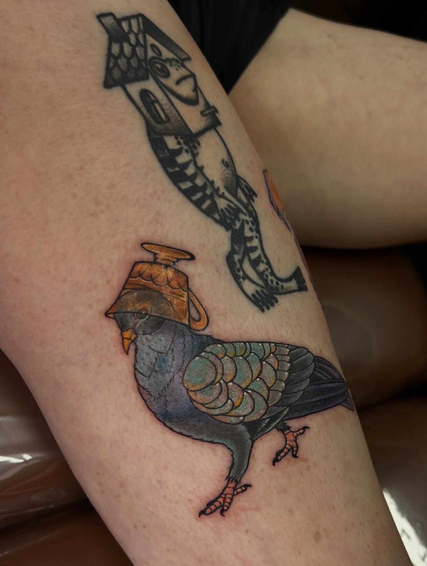 Tattoo by @b.crow.tattoos — american_traditional, dotwork