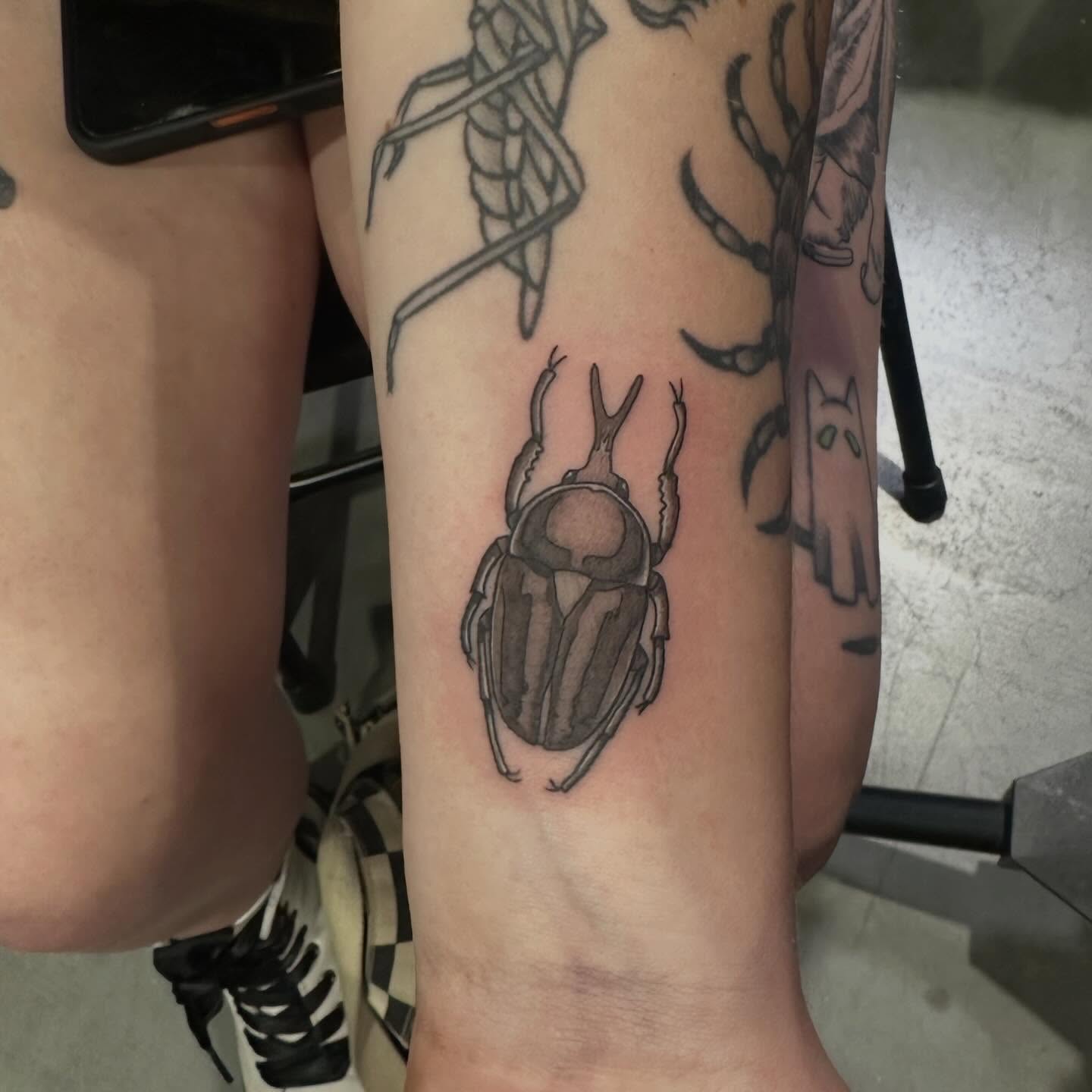 Tattoo by @elexus_tattoos — black_and_grey