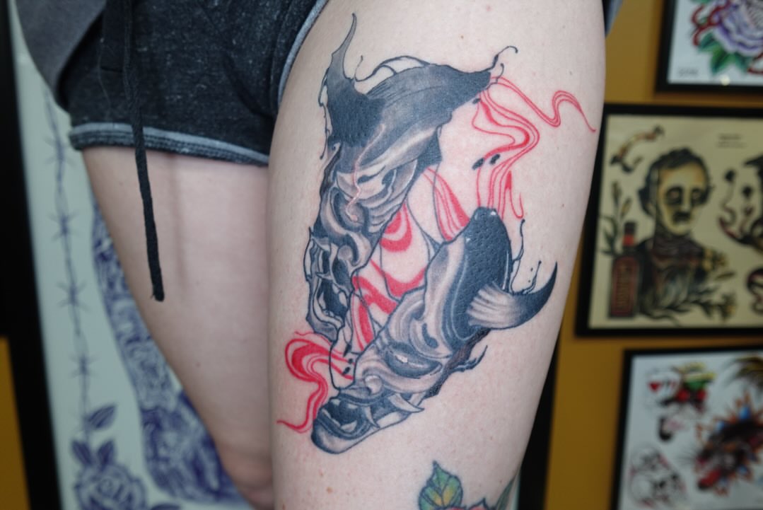 Tattoo by @saku_tattoo — american_traditional, dotwork