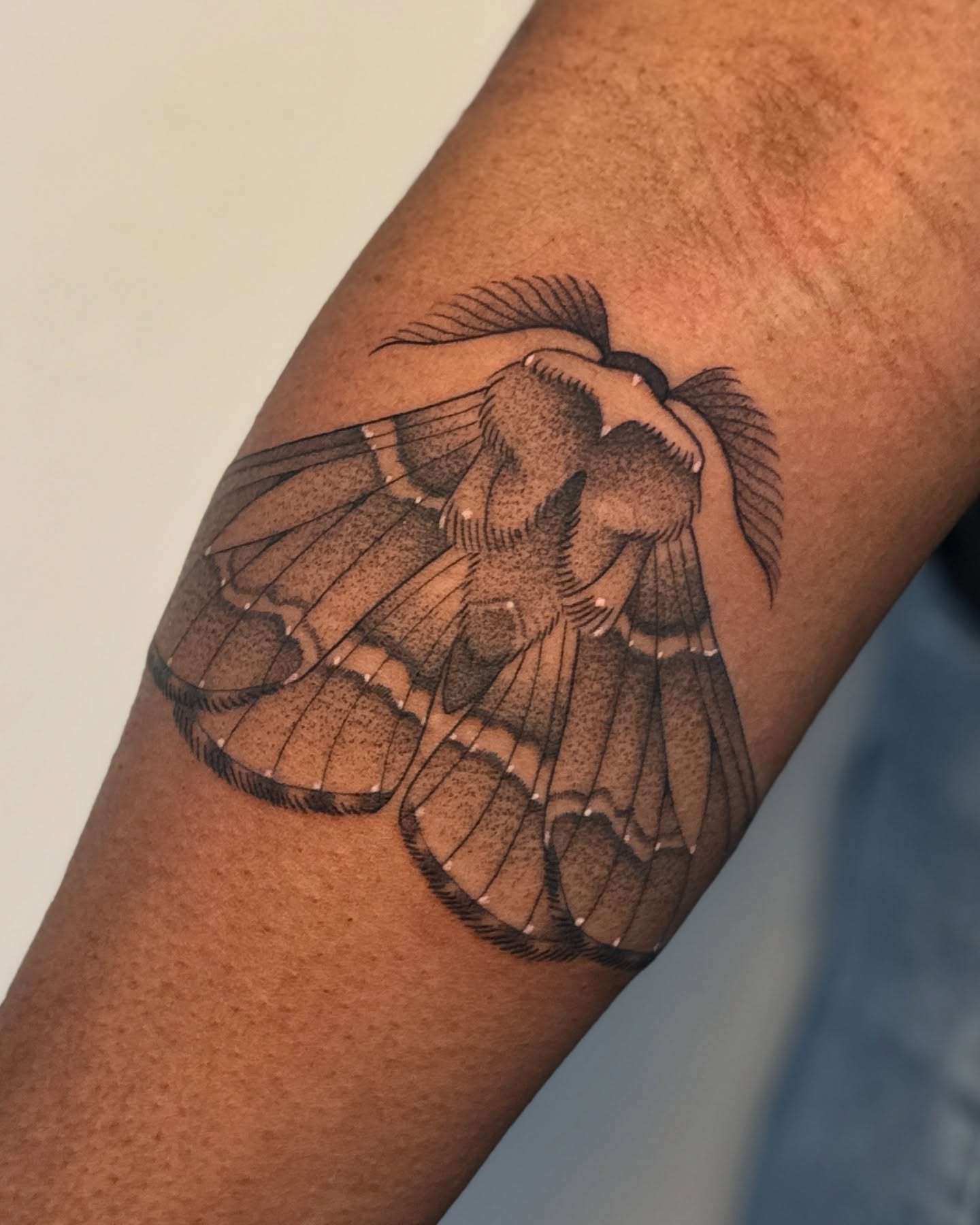 Tattoo by @deerbatstats — black_and_grey