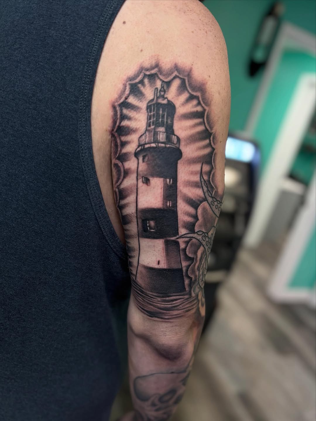 Tattoo by @bromintocheese — black_and_grey, realism