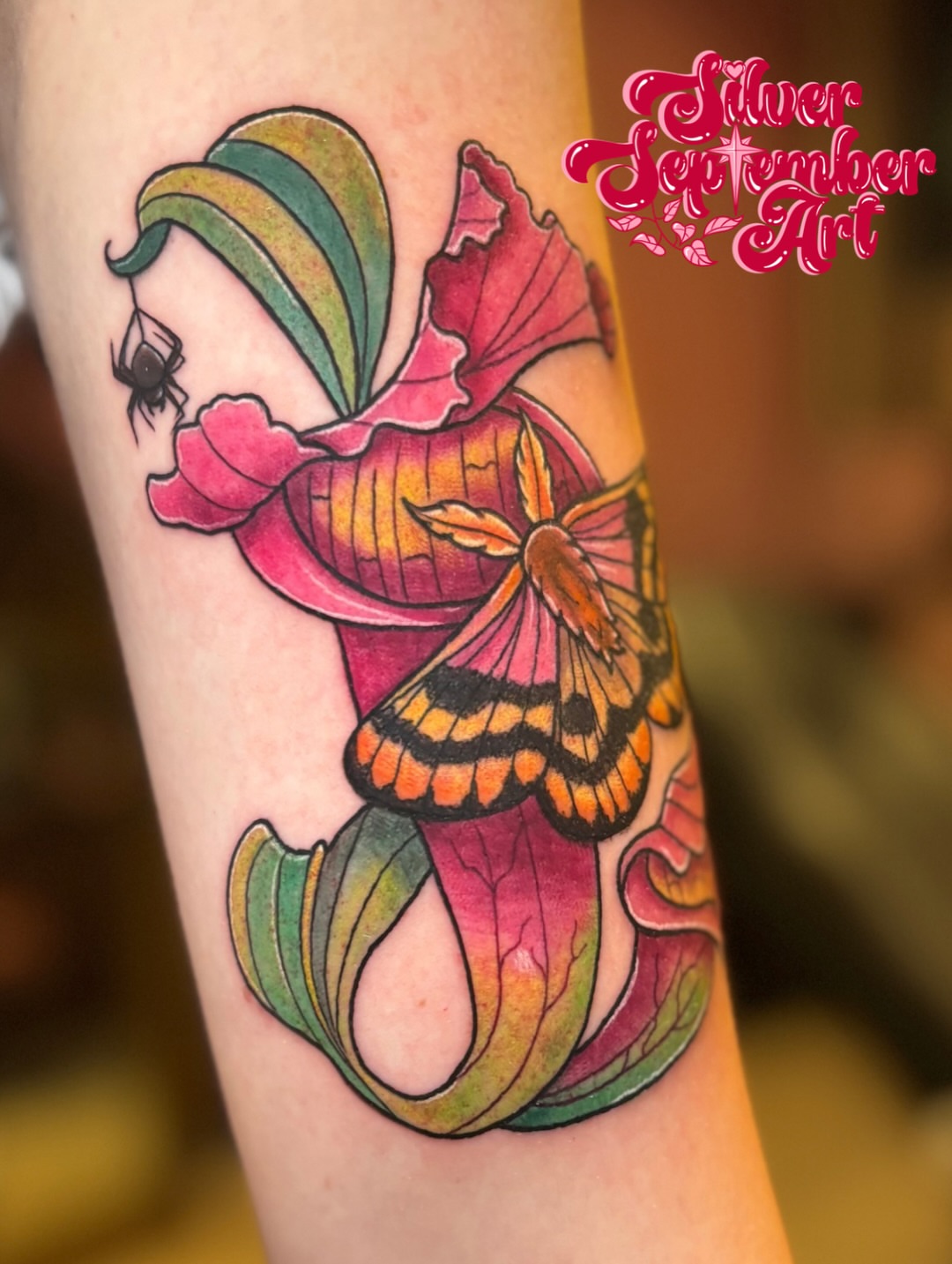 Tattoo by @silverseptemberart — american_traditional, new_school