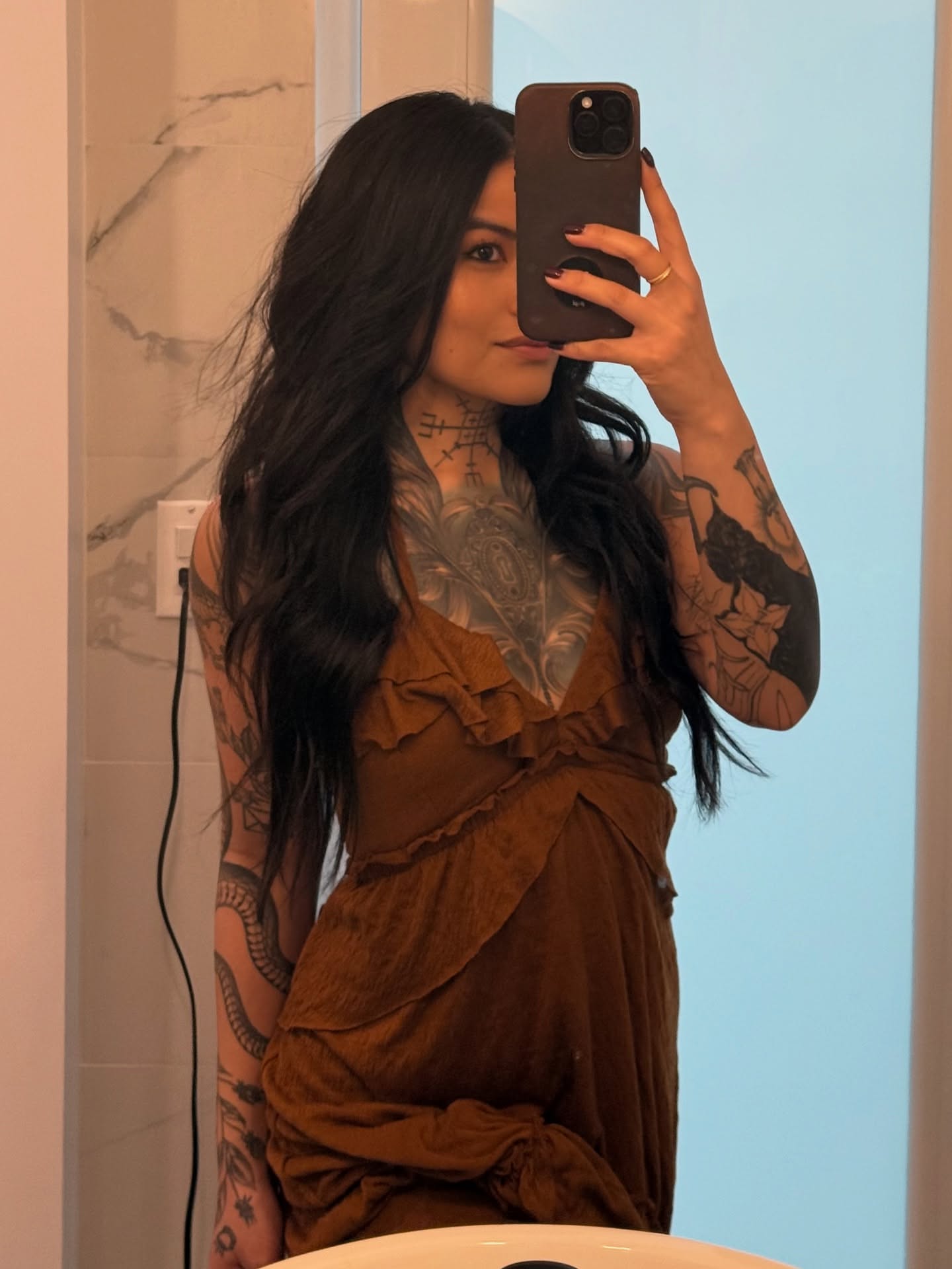 Tattooed dress black and grey tattoo on the torso by 𝐊𝐄𝐋𝐒𝐄𝐘 𝐂𝐀𝐑𝐌𝐄𝐋𝐀