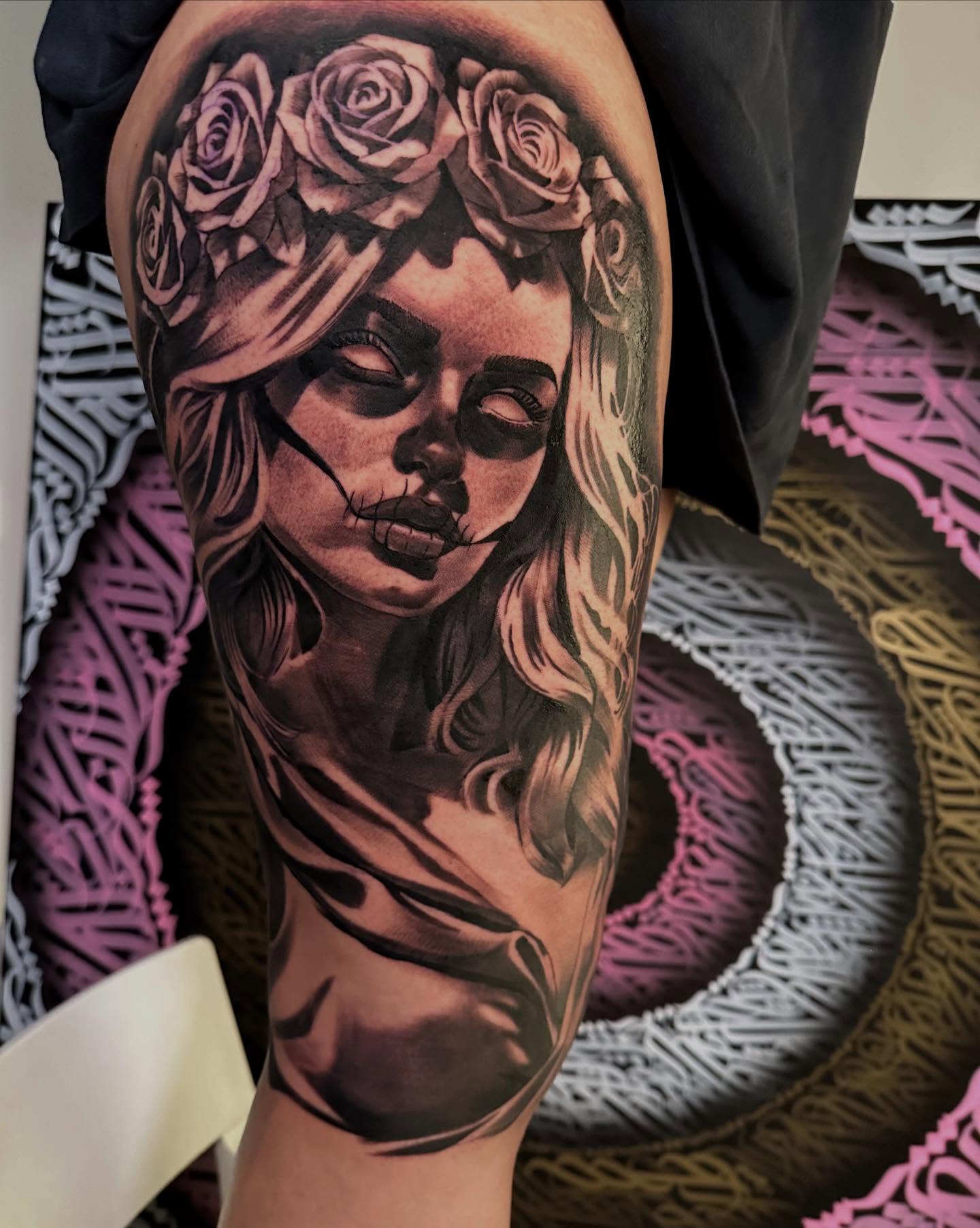 Tattoo by @getink_byjerry — black_and_grey, realism