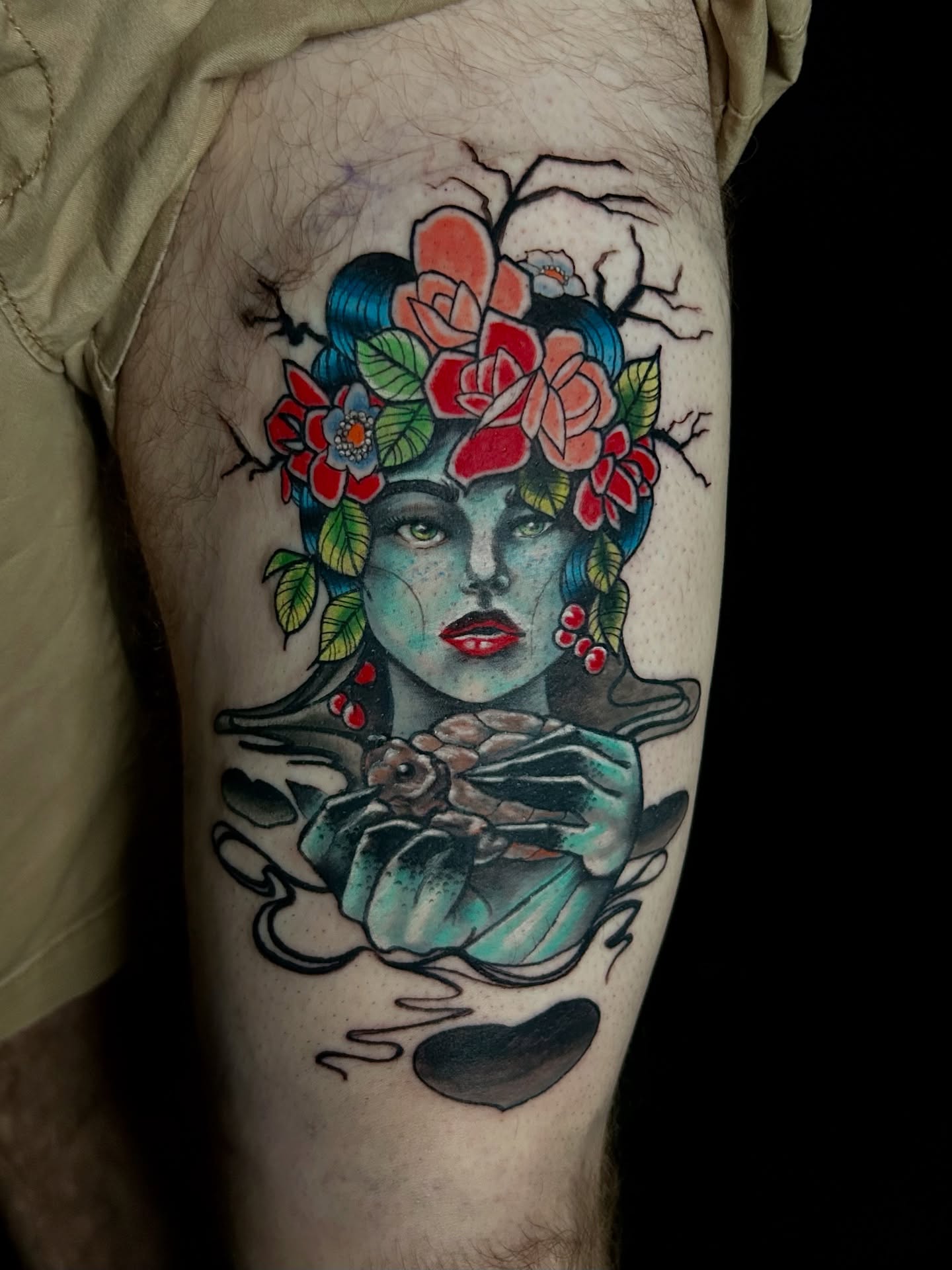 Tattoo by @freshtattoos — american_traditional, realism