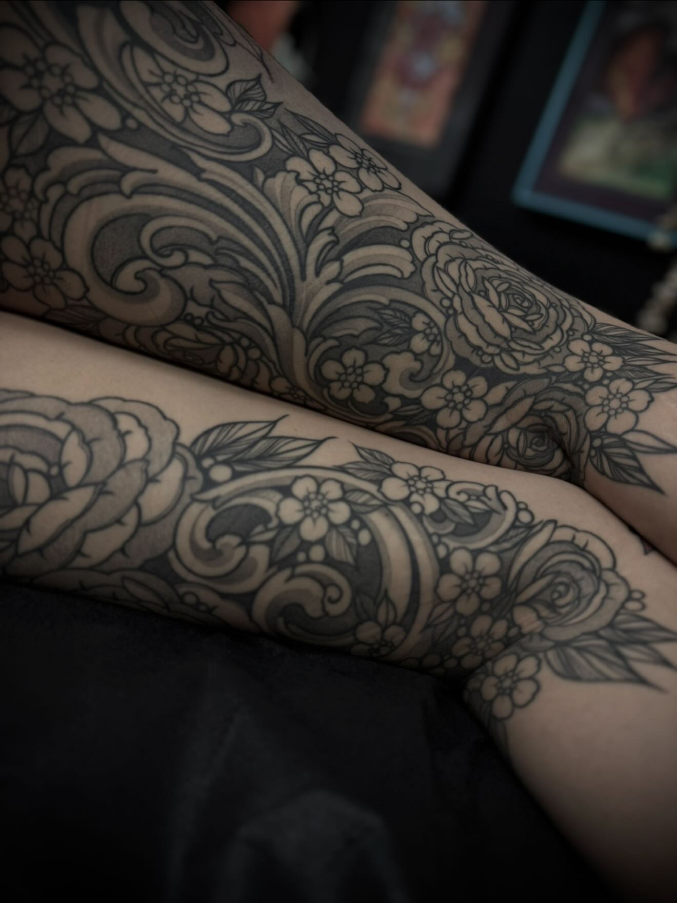 Tattoo by @m2thebtattoos — black_and_grey